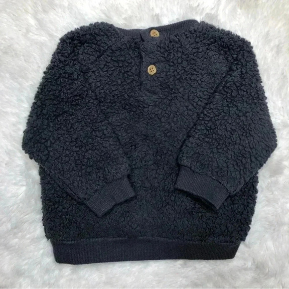 PL Baby Sweatshirt Rocket Ship Fuzzy Blue  Size 0-3 Months - Picture 9 of 16